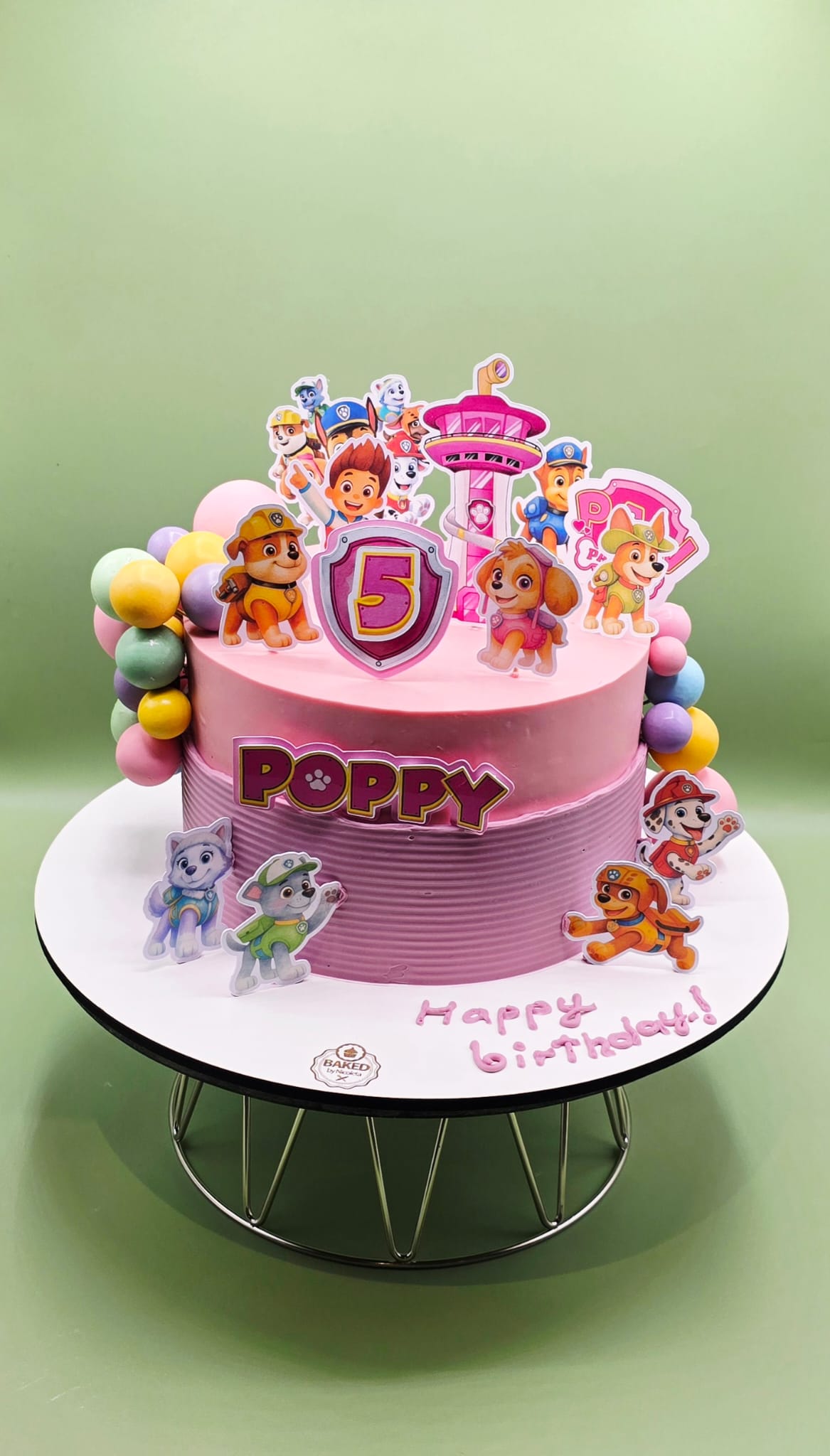 Bespoke custom celebration cake for Girls & Fairytales handcrafted by Nicoleta